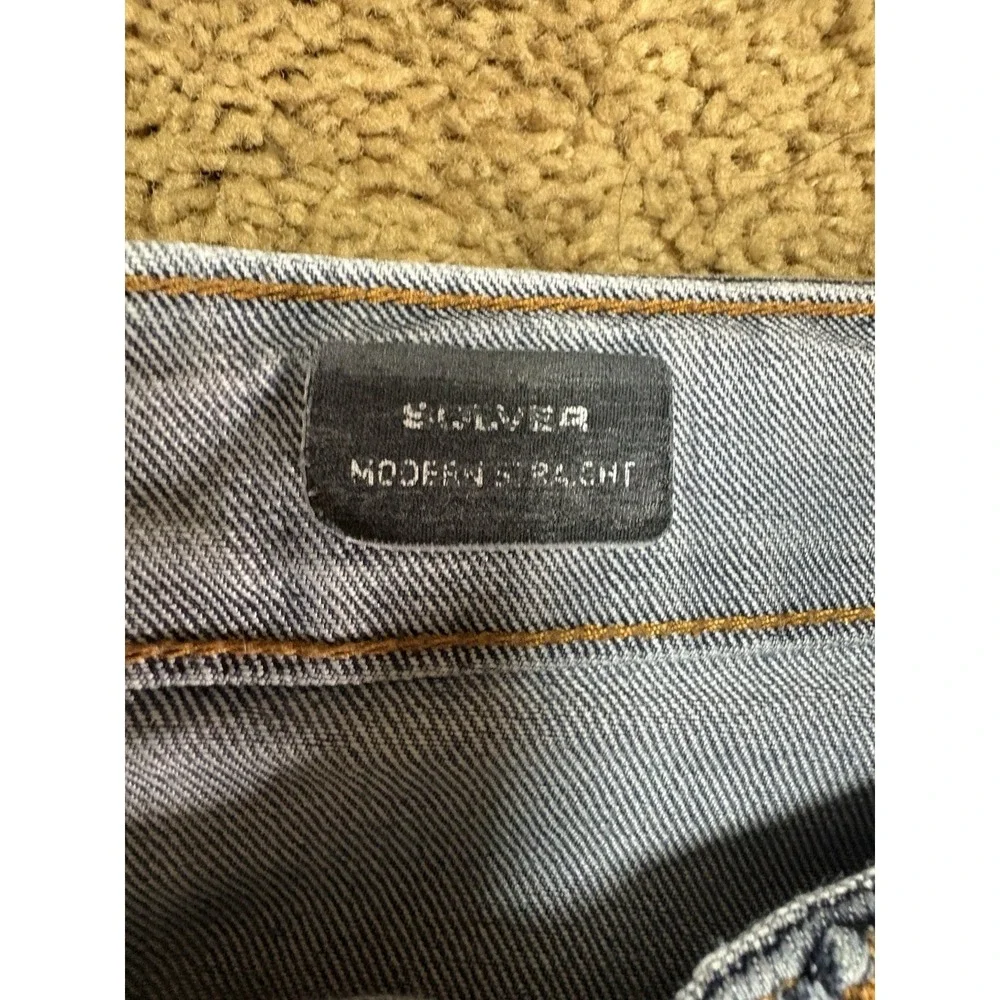 Volcom Solver Modern Straight Jean Men 32 Blue Denim Skater Y2K